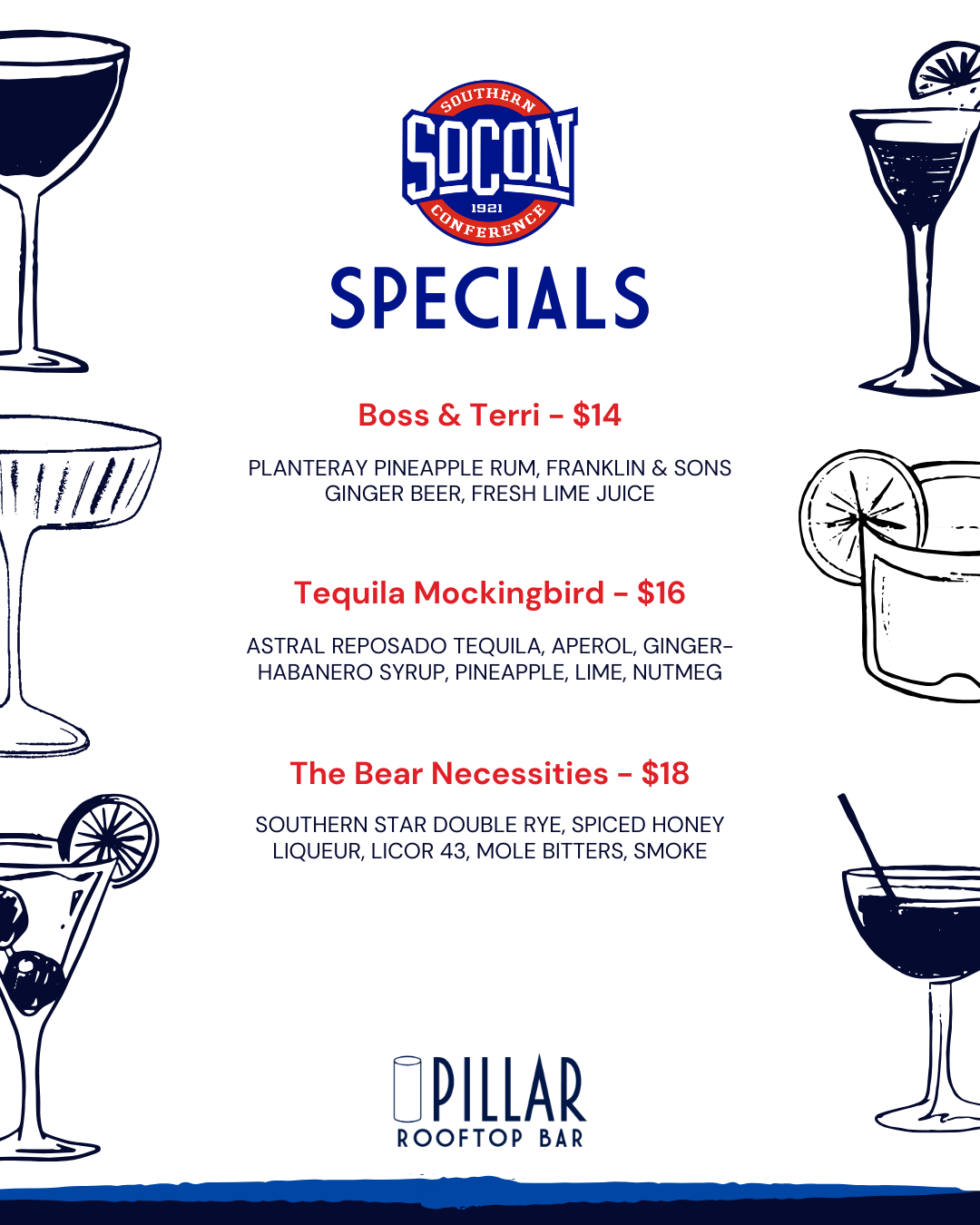 SOCON 2026- Pillar Table Tent